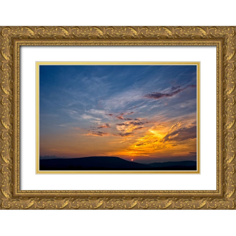 Scenic City 25 Gold Ornate Wood Framed Art Print with Double Matting by Lee, Rachel