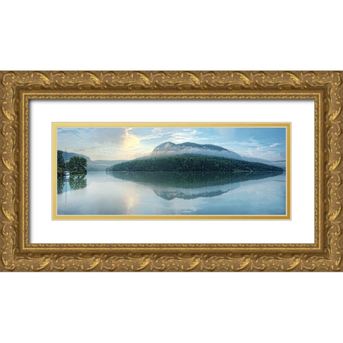 Scenic City 33 Gold Ornate Wood Framed Art Print with Double Matting by Lee, Rachel