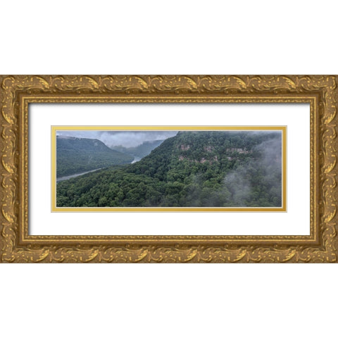 Scenic City 39 Gold Ornate Wood Framed Art Print with Double Matting by Lee, Rachel
