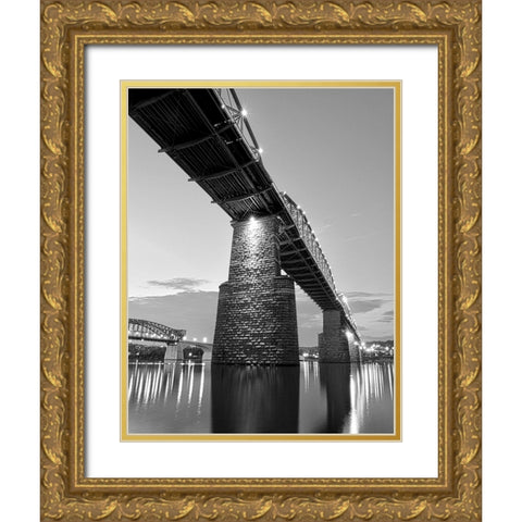 Scenic City 47 Gold Ornate Wood Framed Art Print with Double Matting by Lee, Rachel