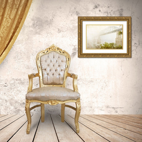 Scenic City 50 Gold Ornate Wood Framed Art Print with Double Matting by Lee, Rachel