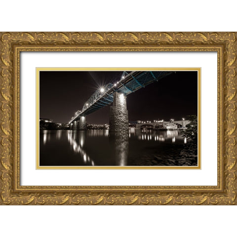 Scenic City 72 Gold Ornate Wood Framed Art Print with Double Matting by Lee, Rachel