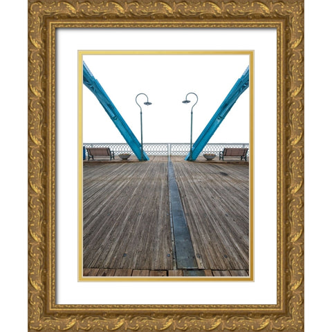 Scenic City 80 Gold Ornate Wood Framed Art Print with Double Matting by Lee, Rachel