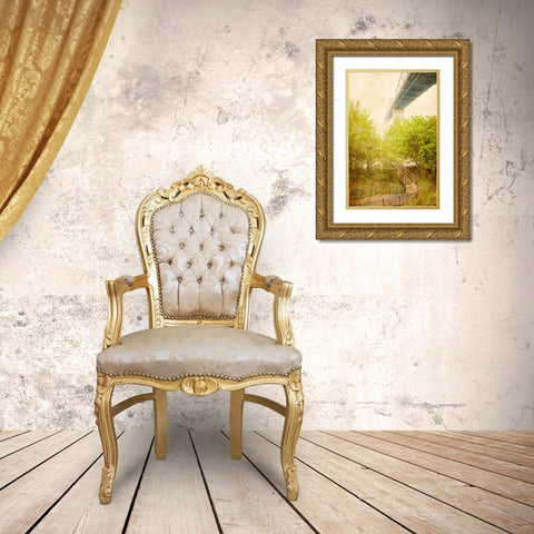 Scenic City 82 Gold Ornate Wood Framed Art Print with Double Matting by Lee, Rachel