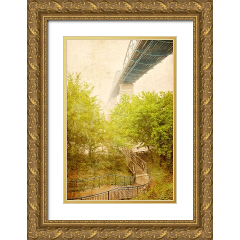 Scenic City 82 Gold Ornate Wood Framed Art Print with Double Matting by Lee, Rachel