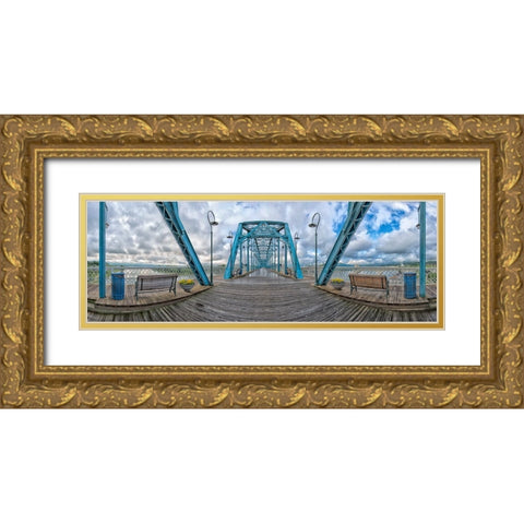 Scenic City 97 Gold Ornate Wood Framed Art Print with Double Matting by Lee, Rachel