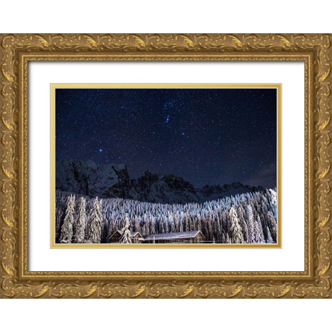 Sky 3 Gold Ornate Wood Framed Art Print with Double Matting by Lee, Rachel