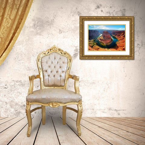 Southwest 5 Gold Ornate Wood Framed Art Print with Double Matting by Lee, Rachel