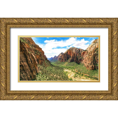 Southwest 6 Gold Ornate Wood Framed Art Print with Double Matting by Lee, Rachel