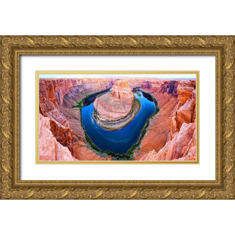 Southwest 8 Gold Ornate Wood Framed Art Print with Double Matting by Lee, Rachel
