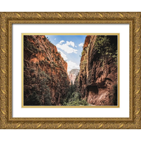 Southwest 9 Gold Ornate Wood Framed Art Print with Double Matting by Lee, Rachel