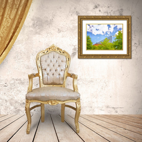 The Roof Gold Ornate Wood Framed Art Print with Double Matting by Lee, Rachel