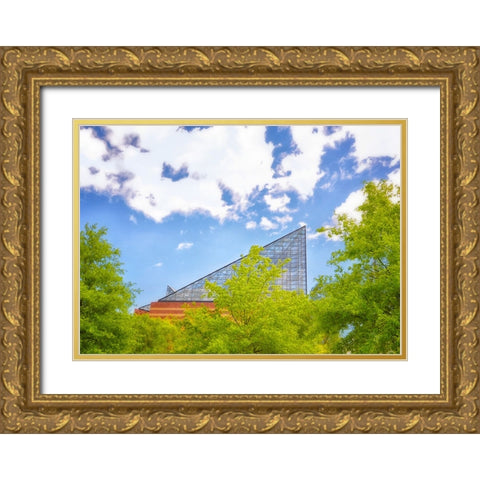 The Roof Gold Ornate Wood Framed Art Print with Double Matting by Lee, Rachel