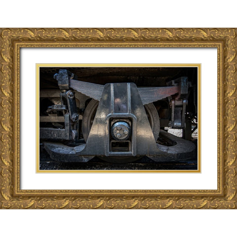 Train Detail 11 Gold Ornate Wood Framed Art Print with Double Matting by Lee, Rachel