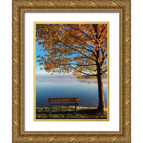 Trees 21 Gold Ornate Wood Framed Art Print with Double Matting by Lee, Rachel