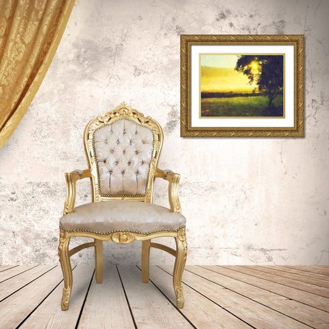 Trees 38 Gold Ornate Wood Framed Art Print with Double Matting by Lee, Rachel