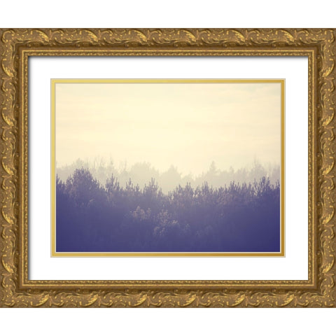 Trees 45 Gold Ornate Wood Framed Art Print with Double Matting by Lee, Rachel