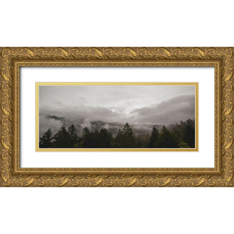 Trees 46 Gold Ornate Wood Framed Art Print with Double Matting by Lee, Rachel