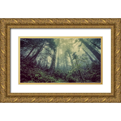 Trees 51 Gold Ornate Wood Framed Art Print with Double Matting by Lee, Rachel