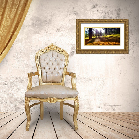Trees 59 Gold Ornate Wood Framed Art Print with Double Matting by Lee, Rachel