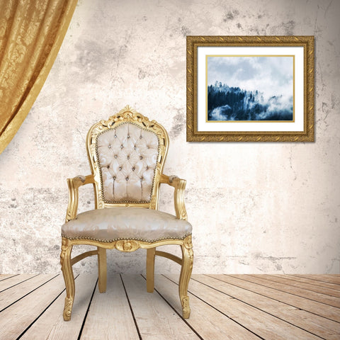 Trees 62 Gold Ornate Wood Framed Art Print with Double Matting by Lee, Rachel