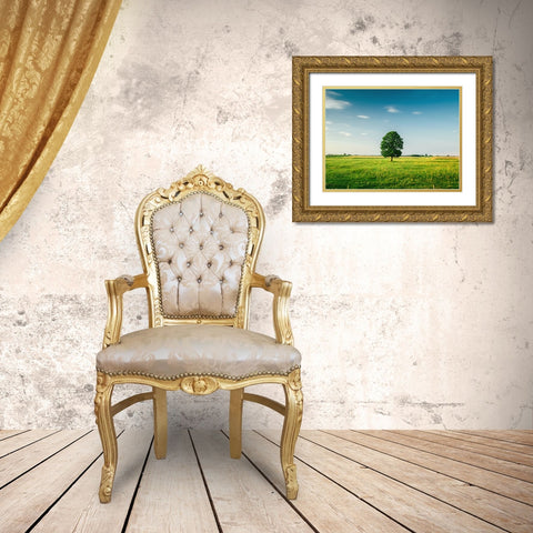 Trees 67 Gold Ornate Wood Framed Art Print with Double Matting by Lee, Rachel