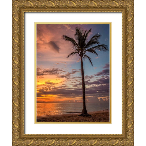 Trees and Water 13 Gold Ornate Wood Framed Art Print with Double Matting by Lee, Rachel