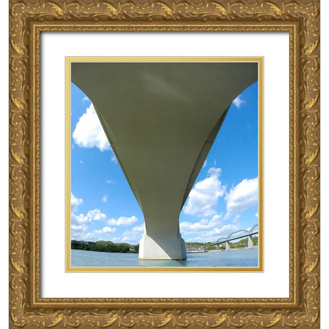 Under Market Gold Ornate Wood Framed Art Print with Double Matting by Lee, Rachel