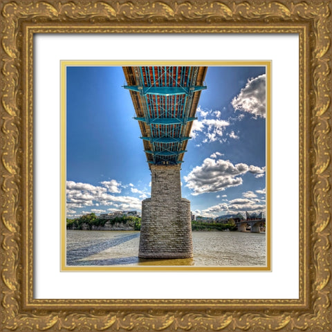 Under Walnut HDR Gold Ornate Wood Framed Art Print with Double Matting by Lee, Rachel