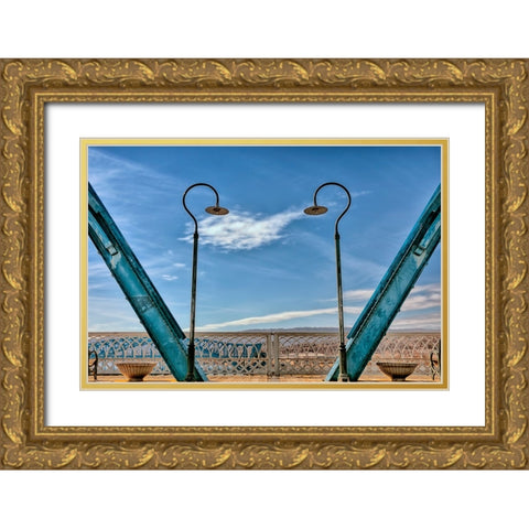 Walnut Love Gold Ornate Wood Framed Art Print with Double Matting by Lee, Rachel