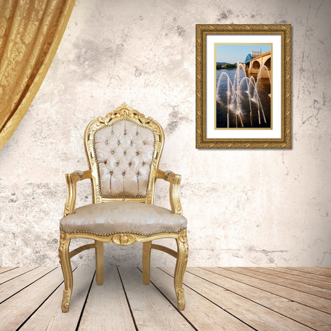 Water Cannons Gold Ornate Wood Framed Art Print with Double Matting by Lee, Rachel