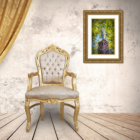 Welcome Guardian Gold Ornate Wood Framed Art Print with Double Matting by Lee, Rachel