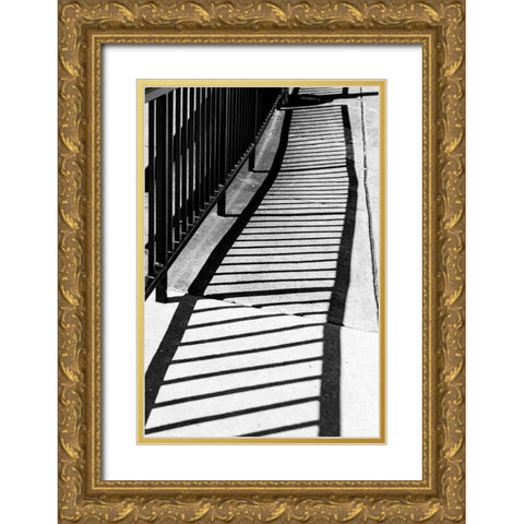 Shadows Gold Ornate Wood Framed Art Print with Double Matting by Malone, Will