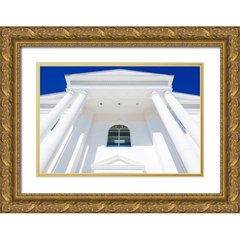 White Gold Ornate Wood Framed Art Print with Double Matting by Malone, Will