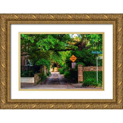Dead End Gold Ornate Wood Framed Art Print with Double Matting by Malone, Will