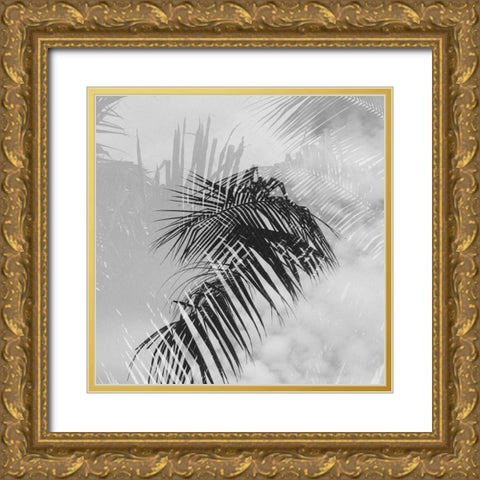 Palm 2 Gold Ornate Wood Framed Art Print with Double Matting by Malone, Will