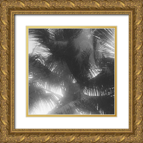 Palm 4 Gold Ornate Wood Framed Art Print with Double Matting by Malone, Will