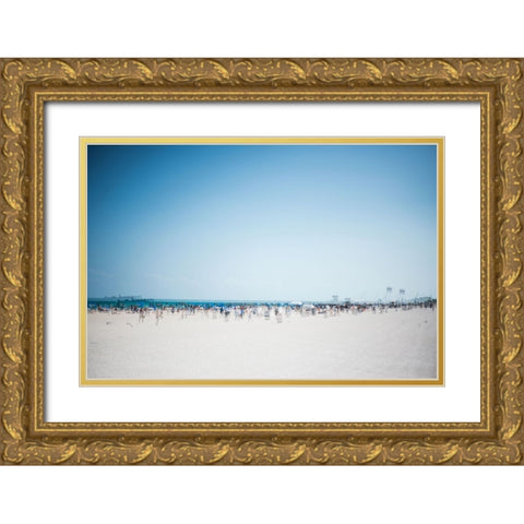 South Beach Party Gold Ornate Wood Framed Art Print with Double Matting by Malone, Will