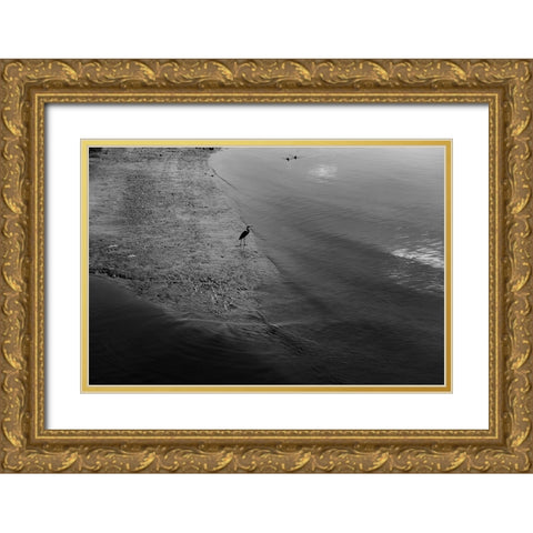 The Marshes Gold Ornate Wood Framed Art Print with Double Matting by Malone, Will