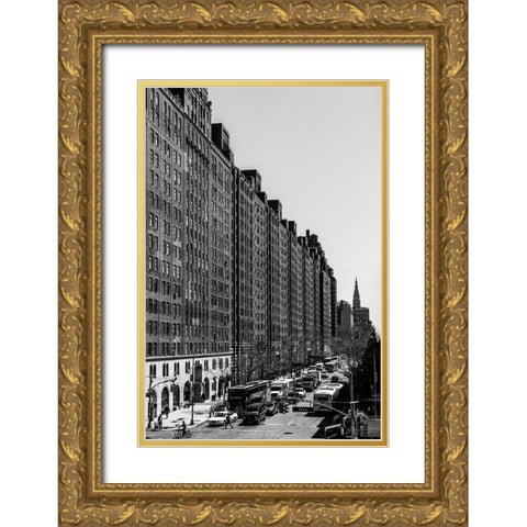 Highline 3 Gold Ornate Wood Framed Art Print with Double Matting by Malone, Will