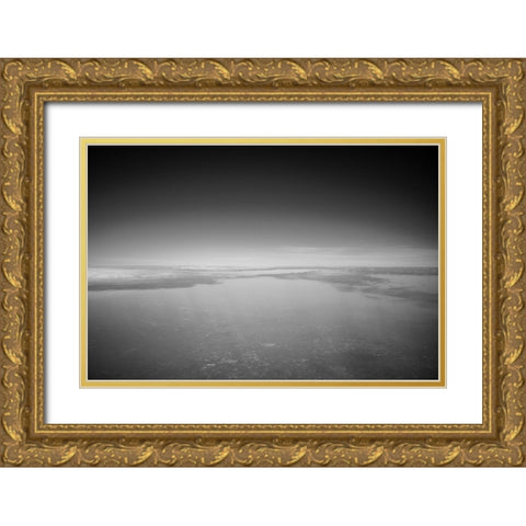 Just Look Down 3 Gold Ornate Wood Framed Art Print with Double Matting by Malone, Will