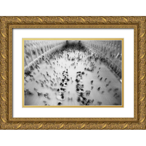 Rush Hour Gold Ornate Wood Framed Art Print with Double Matting by Malone, Will