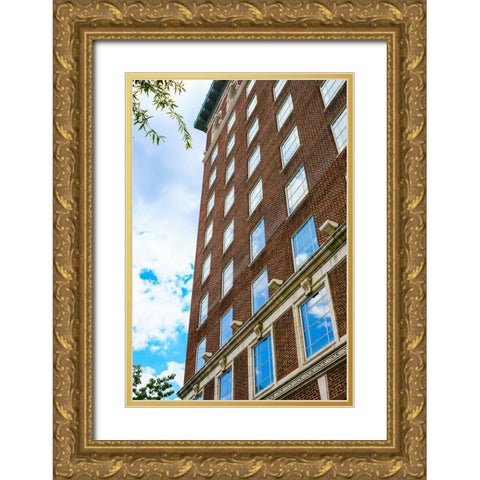 Sky Windows Vertical Gold Ornate Wood Framed Art Print with Double Matting by Malone, Will