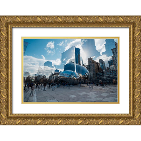 The Bean Gold Ornate Wood Framed Art Print with Double Matting by Malone, Will