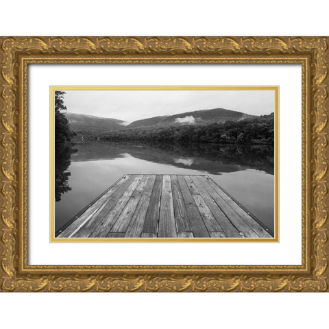Marks Dock 2 Gold Ornate Wood Framed Art Print with Double Matting by Malone, Will