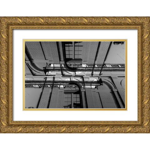 Anderson Doodle Gold Ornate Wood Framed Art Print with Double Matting by Malone, Will