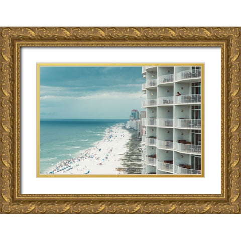 White Sands 4 Gold Ornate Wood Framed Art Print with Double Matting by Malone, Will