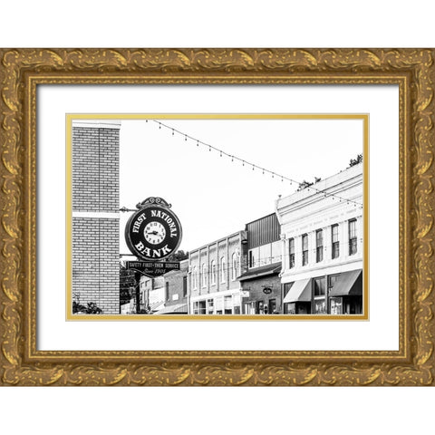 Downtown Wetumpka 4 Gold Ornate Wood Framed Art Print with Double Matting by Malone, Will