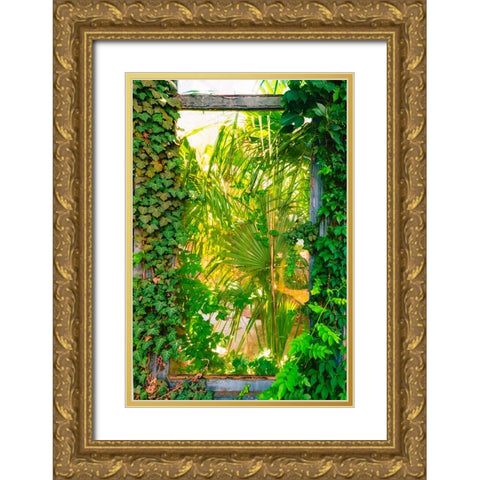 The Window Gold Ornate Wood Framed Art Print with Double Matting by Malone, Will