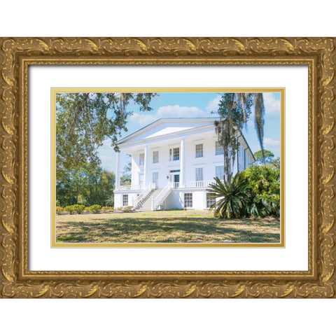 Orange Hall Gold Ornate Wood Framed Art Print with Double Matting by Malone, Will